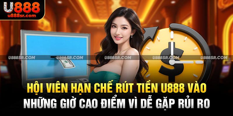 Hội viên hạn chế rút tiền U888 vào những giờ cao điểm vì dễ gặp rủi ro